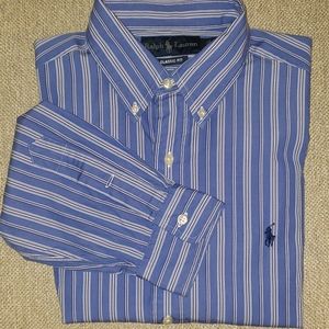 Mens Ralph Lauren, long sleeve button down.